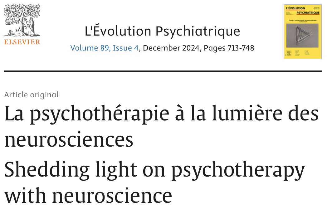 La psychoth&eacute;rapie &agrave; la lumi&egrave;re des neurosciences